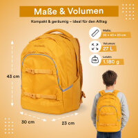 Schulrucksack MILO gelb