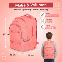 Schulrucksack MILO pink