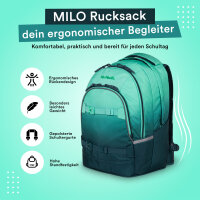 Schulrucksack MILO Blue Lagoon