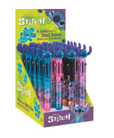 8 Multicolor-Kugelschreiber, Stitch Display 24 Stk