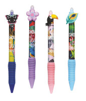 radierbarer Gel-Stift "Butterflys+flowers" Disp 36