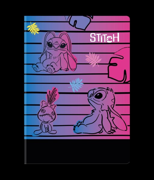 Schulheft A4, 60 K.kariert, Design 3, Stitch VE 6