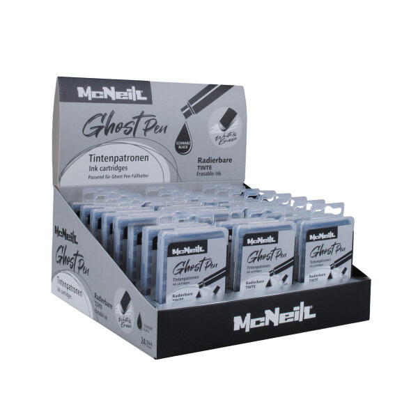 Ghost Pen Nachfüll Patronen Schwarz, 10er Box, Displ.24 Bo