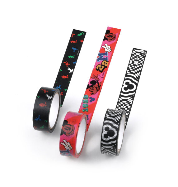 Mickey Mouse Washi Tape, Packung á 3 Rollen mix VE 12