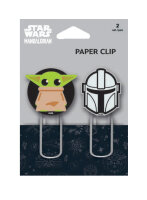 Mandalorian Büroklammern m.Radiergummikappe, 2 St....