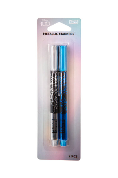 Metallic-Marker 2 St. Blisterkarte BLACK VE12