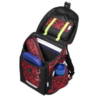 McNeill Primo Zack Schulranzen Jungen – 9-teiliges Set mit Brotdose, Trinkflasche & Action-McAddys