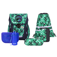 McNeill Primo Game Zone Schulranzen Jungen – 9-teiliges Set mit Brotdose, Trinkflasche & Gamer-McAddys