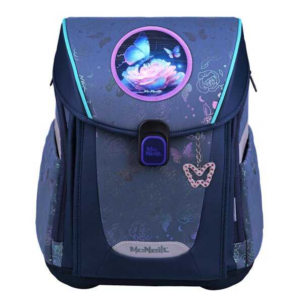 McNeill Primo Roses Schulranzen Mädchen – 9-teiliges Set mit Brotdose, Trinkflasche & süßen McAddys