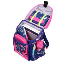 McNeill Primo Stars Schulranzen Mädchen – 9-teiliges Set mit Brotdose, Trinkflasche & McAddys