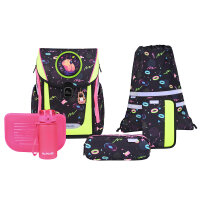 McNeill Primo Capybar Schulranzen Mädchen – 9-teiliges Set mit Brotdose, Trinkflasche & McAddys