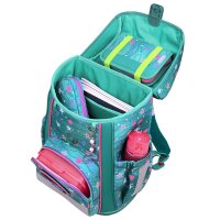 McNeill Bravo Seafisch Schulranzen Mädchen – 9-teiliges Set mit Brotdose, Trinkflasche & zwei McAddys