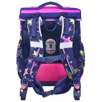 McNeill Bravo Stars Schulranzen Mädchen – 9-teiliges Set mit Brotdose, Trinkflasche & zwei McAddys