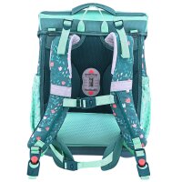 McNeill Bravo Deary Schulranzen Mädchen – 9-teiliges Set mit Brotdose, Trinkflasche & zwei McAddys