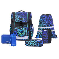 McNeill Bravo Gamer Schulranzen Jungen – 9-teiliges Set mit Brotdose, Trinkflasche & zwei McAddys