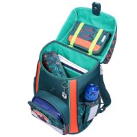 McNeill Bravo Bear Schulranzen Jungen – 9-teiliges Set mit Brotdose, Trinkflasche & zwei McAddys