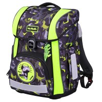 McNeill Bravo Dinopark Schulranzen Jungen – 9-teiliges Set mit Brotdose, Trinkflasche & zwei McAddys