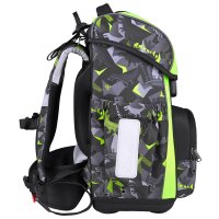 McNeill Bravo Dinopark Schulranzen Jungen – 9-teiliges Set mit Brotdose, Trinkflasche & zwei McAddys