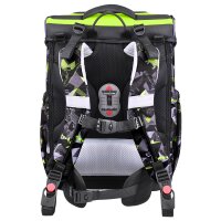 McNeill Bravo Dinopark Schulranzen Jungen – 9-teiliges Set mit Brotdose, Trinkflasche & zwei McAddys