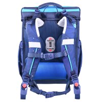 McNeill Bravo Space Schulranzen Jungen – 9-teiliges Set mit Brotdose, Trinkflasche & zwei McAddys