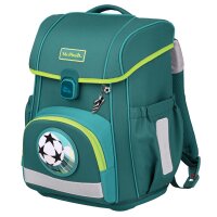 McNeill Bravo Petrol Schulranzen Jungen – 9-teiliges Set mit Brotdose, Trinkflasche & zwei McAddys