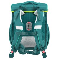 McNeill Bravo Petrol Schulranzen Jungen – 9-teiliges Set mit Brotdose, Trinkflasche & zwei McAddys