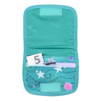 McNeill Brustbeutel SEAFISH – Kinderbrustbeutel mit Klarsichtfenster für Geld, Fahrkarte und Ausweis