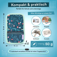 McNeill Brustbeutel DEARY – Kinderbrustbeutel mit Klarsichtfenster für Geld, Fahrkarte und Ausweis
