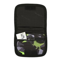 McNeill Brustbeutel DINOPARK – Kinderbrustbeutel mit Klarsichtfenster für Geld, Fahrkarte und Ausweis