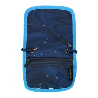 McNeill Brustbeutel SPACE – Kinderbrustbeutel mit Klarsichtfenster für Geld, Fahrkarte und Ausweis