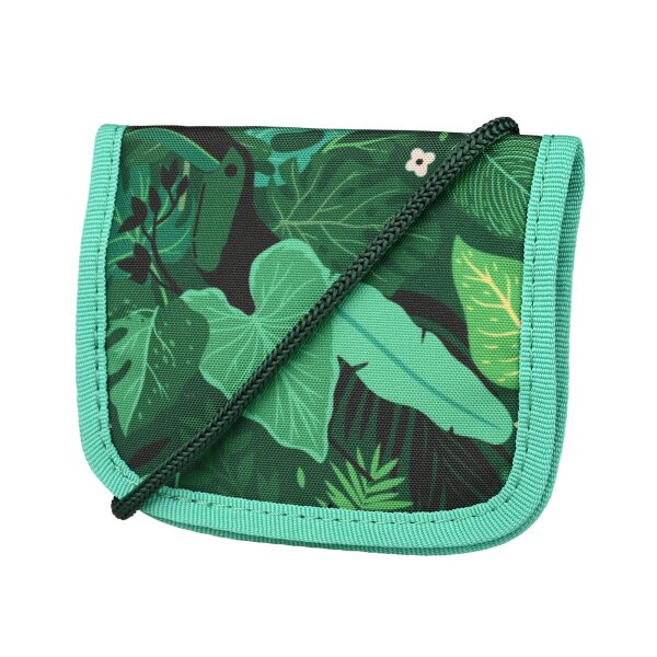 McNeill Brustbeutel TROPIC – Kinderbrustbeutel mit Klarsichtfenster für Geld, Fahrkarte und Ausweis