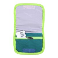 McNeill Brustbeutel PETROL – Kinderbrustbeutel mit Klarsichtfenster für Geld, Fahrkarte und Ausweis