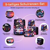 McNeill Schulranzen-Set ERGO PERFECTO, 5tlg. STITCH BLACK -Kollektion 2026-