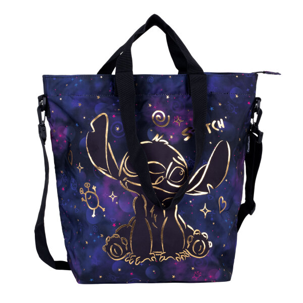 CoolPack Disney Stitch Gold SOHO – Umhängetasche in Schwarz