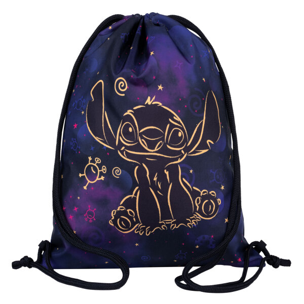 CoolPack Sportschuhbeutel BETA Disney Stitch Gold – Turnbeutel mit Nassfach & Kordelzug