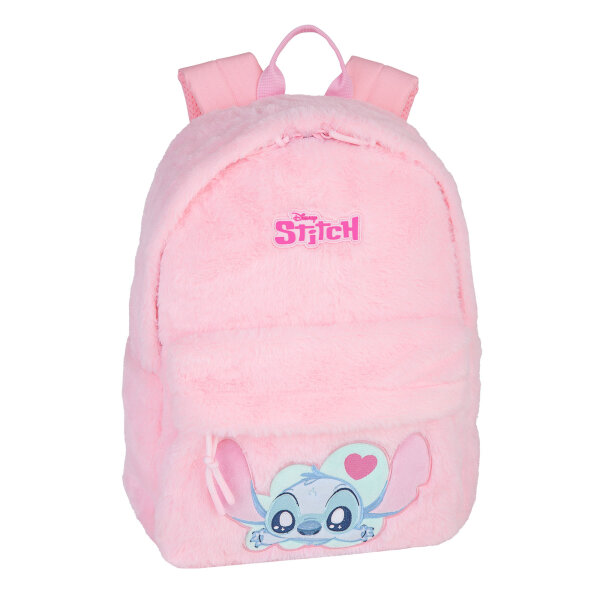 CoolPack Disney Stitch Fluffy BIG – Plüsch Rucksack in Pink