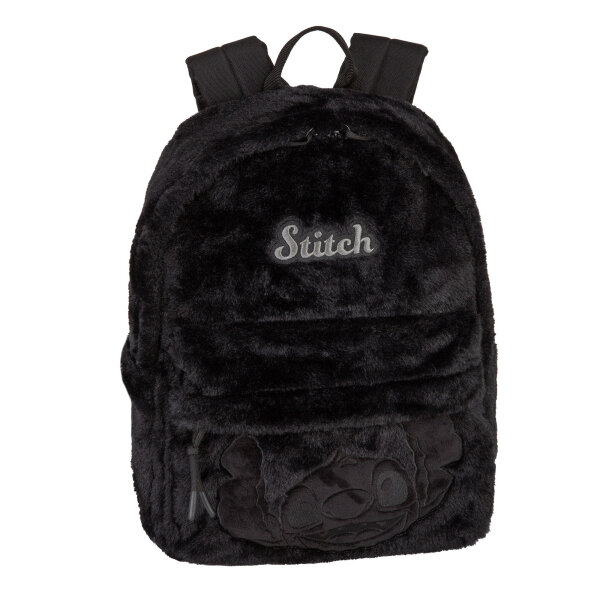 CoolPack Disney Stitch Fluffy BIG 16 – Plüsch Rucksack in Schwarz