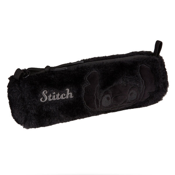 Stifteetui TUBE, STITCH black FLUFFY