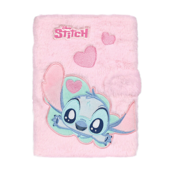 Notizbuch A5, 80 Seiten, Nr.1, STITCH FLUFFY pink