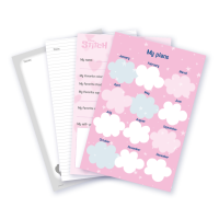 CoolPack Disney Stitch Fluffy – A5 Notizbuch mit Plüschbezug in Blau