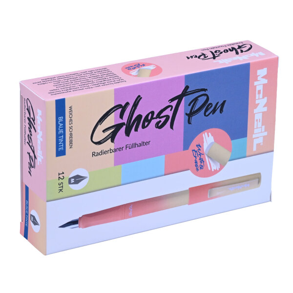 Ghost Pen Füllhalter - radierbar Â– 12 Stück pro Verpackung - Gradient Rot