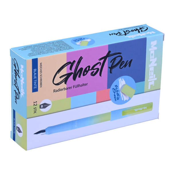 Ghost Pen Füllhalter - radierbar Â– 12 Stück pro Verpackung - Gradient Türkis