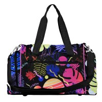 McNeill Sporttasche  - DISNEY STITCH BLACK – geräumige Sporttasche mit Nassfach für Schule & Freizeit