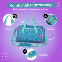 McNeill Sporttasche SEAFISH – geräumige Sporttasche mit Nassfach für Schule & Freizeit