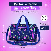 McNeill Sporttasche STARS – geräumige Sporttasche mit Nassfach für Schule & Freizeit