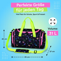 McNeill Sporttasche CAPYBAR – geräumige Sporttasche mit Nassfach für Schule & Freizeit