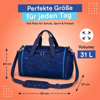 McNeill Sporttasche SPACE – geräumige Sporttasche mit Nassfach für Schule & Freizeit