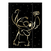 Klappmappe A4, Design 1, STITCH GOLD
