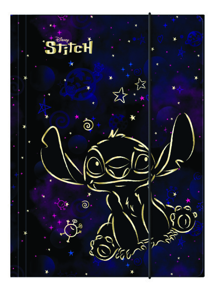Klappmappe A4, Design 2, STITCH GOLD