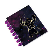 Ringbuch A5, Plastik Ring, Design 1, STITCH GOLD